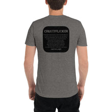 Load image into Gallery viewer, CRUSTYFLICKER Zen - Unisex TriBlend T-shirt - Keen Eye Design