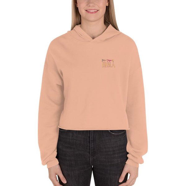 Diquiren Global Citizen (F&B) - Women's Crop Hoodie - Keen Eye Design