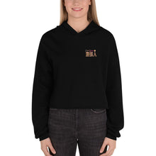 Load image into Gallery viewer, Diquiren Global Citizen (F&B) - Women's Crop Hoodie - Keen Eye Design