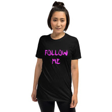 Load image into Gallery viewer, Follow Me (purple) (F&B) Unisex T-shirt - Keen Eye Design