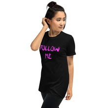 Load image into Gallery viewer, Follow Me (purple) (F&B) Unisex T-shirt - Keen Eye Design