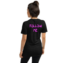 Load image into Gallery viewer, Follow Me (purple) (F&B) Unisex T-shirt - Keen Eye Design