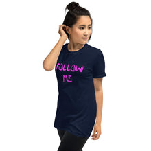 Load image into Gallery viewer, Follow Me (purple) (F&B) Unisex T-shirt - Keen Eye Design