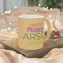 Load image into Gallery viewer, Freaky Flukey Arsey Aussie - Metallic Mug (Gold tint) - Keen Eye Design