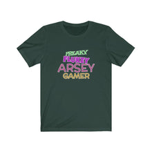 Load image into Gallery viewer, Freaky Flukey Arsey Gamer V3 - Unisex Premium T-Shirt - Keen Eye Design