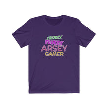 Load image into Gallery viewer, Freaky Flukey Arsey Gamer V3 - Unisex Premium T-Shirt - Keen Eye Design