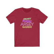 Load image into Gallery viewer, Freaky Flukey Arsey Gamer V3 - Unisex Premium T-Shirt - Keen Eye Design