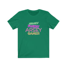Load image into Gallery viewer, Freaky Flukey Arsey Gamer V3 - Unisex Premium T-Shirt - Keen Eye Design