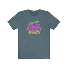 Load image into Gallery viewer, Freaky Flukey Arsey Gamer V4 (distressed)  - Unisex Premium T-Shirt - Keen Eye Design