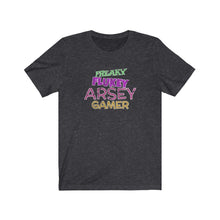 Load image into Gallery viewer, Freaky Flukey Arsey Gamer V4 (distressed)  - Unisex Premium T-Shirt - Keen Eye Design