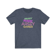 Load image into Gallery viewer, Freaky Flukey Arsey Gamer V4 (distressed)  - Unisex Premium T-Shirt - Keen Eye Design