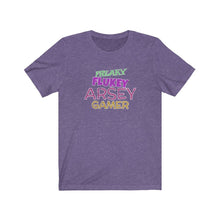 Load image into Gallery viewer, Freaky Flukey Arsey Gamer V4 (distressed)  - Unisex Premium T-Shirt - Keen Eye Design
