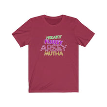 Load image into Gallery viewer, Freaky Flukey Arsey Mutha V3 - Unisex Premium T-Shirt - Keen Eye Design