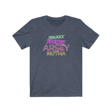 Load image into Gallery viewer, Freaky Flukey Arsey Mutha V4 (distressed) - Unisex Premium T-Shirt - Keen Eye Design