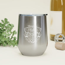 Load image into Gallery viewer, Freaky Flukey Arsey Playa - 12oz Insulated Wine Tumbler - Keen Eye Design