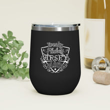 Load image into Gallery viewer, Freaky Flukey Arsey Playa - 12oz Insulated Wine Tumbler - Keen Eye Design