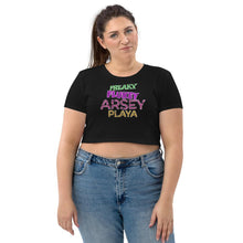Load image into Gallery viewer, Freaky Flukey Arsey Playa V2 - Organic Crop Top - Keen Eye Design