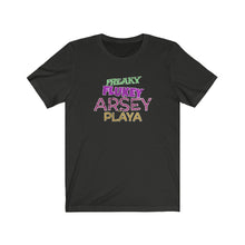 Load image into Gallery viewer, Freaky Flukey Arsey Playa V4 (distressed) - Unisex Premium T-Shirt - Keen Eye Design