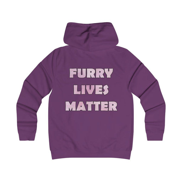 Furry Lives Matter - Girlie College Hoodie - Keen Eye Design