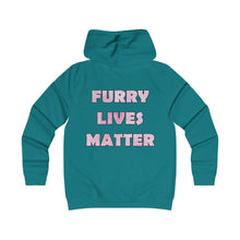 Load image into Gallery viewer, Furry Lives Matter - Girlie College Hoodie - Keen Eye Design
