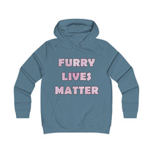 Load image into Gallery viewer, Furry Lives Matter - Girlie College Hoodie - Keen Eye Design