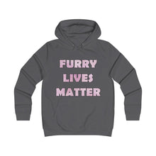 Load image into Gallery viewer, Furry Lives Matter - Girlie College Hoodie - Keen Eye Design