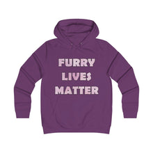Load image into Gallery viewer, Furry Lives Matter - Girlie College Hoodie - Keen Eye Design