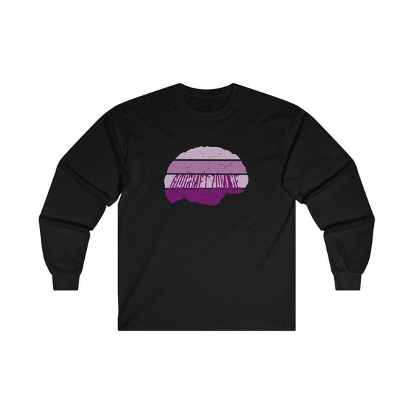 Gourmet Zombie on a High IQ Diet (F&B) - Ultra Cotton Long Sleeve Tee. Quick Halloween party costume! - Keen Eye Design