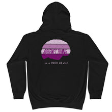 Load image into Gallery viewer, Gourmet Zombie on a High IQ Diet - Kids Unisex Hoodie (F & B) - Keen Eye Design