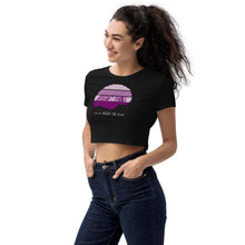 Load image into Gallery viewer, Gourmet Zombie on a High IQ Diet - Organic Crop Top - Keen Eye Design