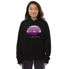 Load image into Gallery viewer, Gourmet Zombie on a High IQ Diet - Unisex Eco Raglan Hoodie