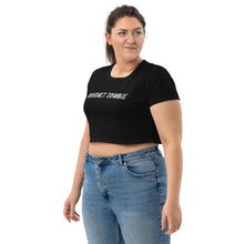 Load image into Gallery viewer, Gourmet Zombie (text) - Organic Crop Top - Keen Eye Design