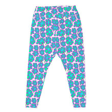 Load image into Gallery viewer, Greenflower Pattern on White - AOP Plus Size Leggings - Keen Eye Design