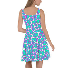 Load image into Gallery viewer, Greenflower Pattern on White - AOP Skater Dress - Keen Eye Design