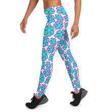 Load image into Gallery viewer, Greenflower Pattern on White - AOP Women's Leggings - Keen Eye Design
