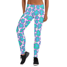 Load image into Gallery viewer, Greenflower Pattern on White - AOP Women's Leggings - Keen Eye Design