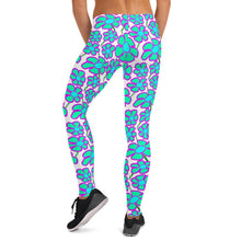 Load image into Gallery viewer, Greenflower Pattern on White - AOP Women's Leggings - Keen Eye Design