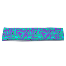 Load image into Gallery viewer, Greenflower on Blue (Blossoms) - Unisex Headband - Keen Eye Design