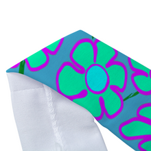Load image into Gallery viewer, Greenflower on Blue - Unisex Headband - Keen Eye Design