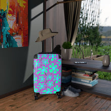 Load image into Gallery viewer, Greenflower on Purple - Cabin Suitcase - Keen Eye Design