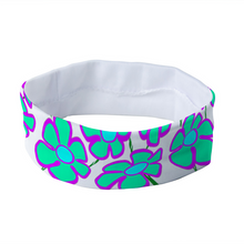 Load image into Gallery viewer, Greenflower on White - Unisex Headband - Keen Eye Design