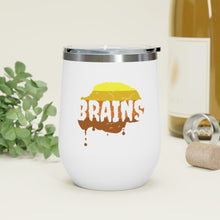Load image into Gallery viewer, Halloween Zombie Brains - 12oz Insulated Wine Tumbler - Keen Eye Design