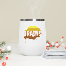 Load image into Gallery viewer, Halloween Zombie Brains - 12oz Insulated Wine Tumbler - Keen Eye Design