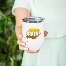 Load image into Gallery viewer, Halloween Zombie Brains - 12oz Insulated Wine Tumbler - Keen Eye Design