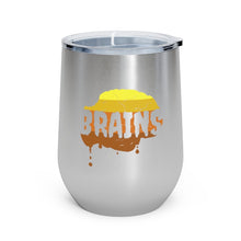 Load image into Gallery viewer, Halloween Zombie Brains - 12oz Insulated Wine Tumbler - Keen Eye Design