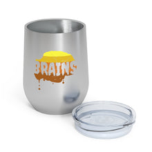 Load image into Gallery viewer, Halloween Zombie Brains - 12oz Insulated Wine Tumbler - Keen Eye Design