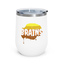 Load image into Gallery viewer, Halloween Zombie Brains - 12oz Insulated Wine Tumbler - Keen Eye Design