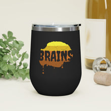 Load image into Gallery viewer, Halloween Zombie Brains - 12oz Insulated Wine Tumbler - Keen Eye Design