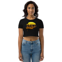 Load image into Gallery viewer, Halloween Zombie Brains - Organic Crop Top - Keen Eye Design