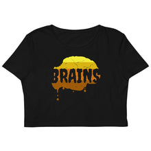 Load image into Gallery viewer, Halloween Zombie Brains - Organic Crop Top - Keen Eye Design
